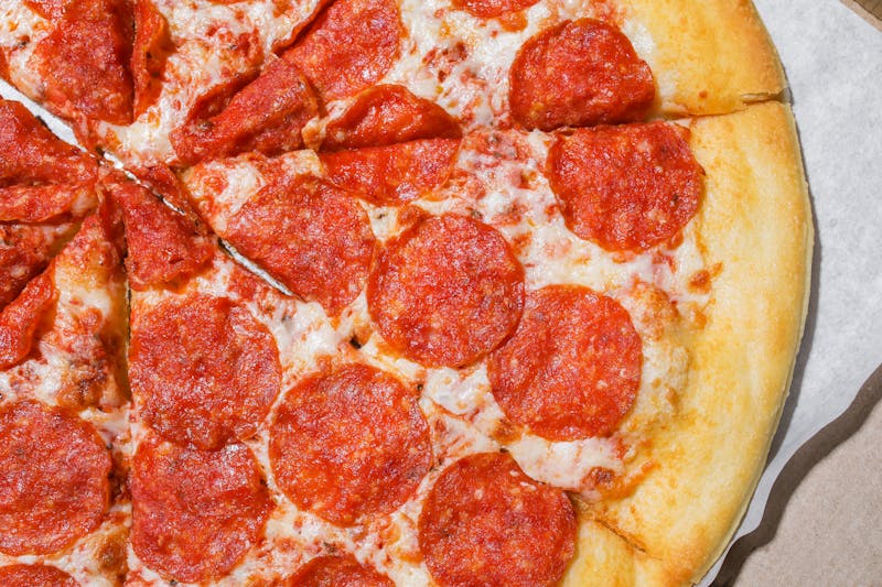 Spicy pepperoni coal-fired pizza
